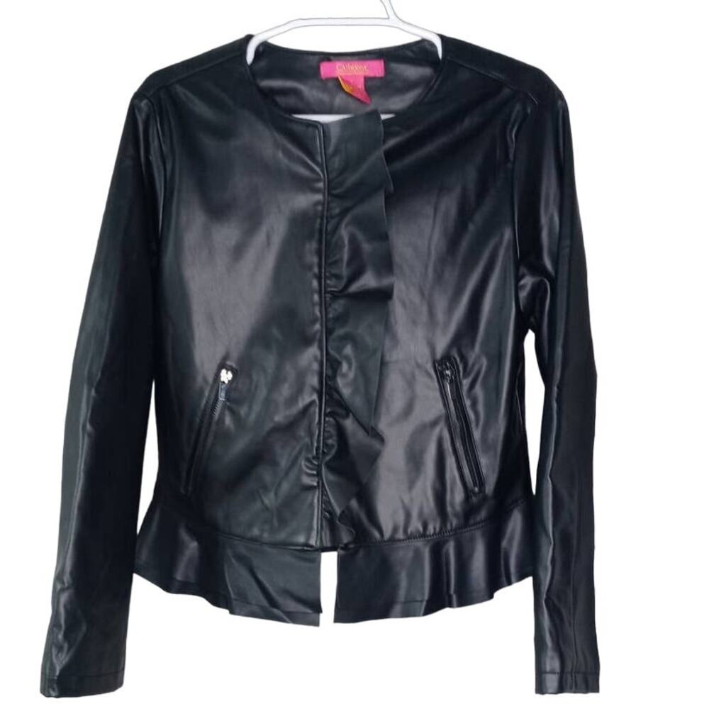 Catherine Malandrino Faux Leather Jacket Women's Size Large